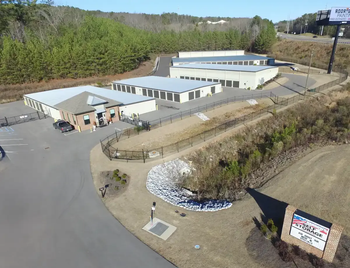 The Narrows Self Storage Drone View